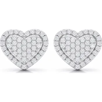 Náušnice Stříbrné náušnice s moissanitem Mosy