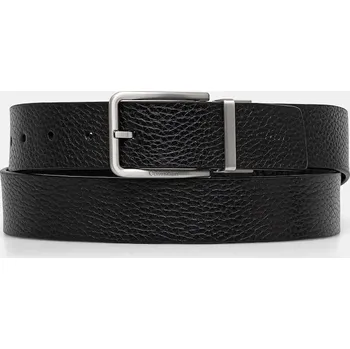 Opasek Oboustranný kožený pásek Calvin Klein K50K512647 černá 99X, vel. 105