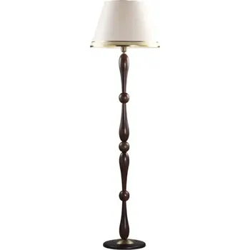 Lampička Stojací lampa OLYMP 1xE27/40W/230V hnědá/krémová