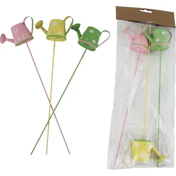 Velikonoční dekorace Zápich konvička, 3 ks K4771