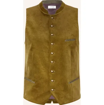 Pánská vesta Grasegger Sukně Kreuzer Z Sametu, olivová / černošedá