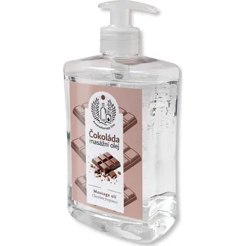 Masážní přípravek MEDISTAR CZ masážní olej ČOKOLÁDA 500 ml s dávkovačem