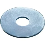 Podložky pod šrouby M4 ploché, 4,3x20 mm, pozink, sada 100 ks