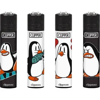 Zapalovač Zapalovač Clipper Classic Large CP11RH Penguins