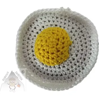 Velikonoční dekorace Dubový skřítek Háčkované volské oko – originální dekorace