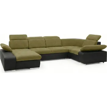 Sedací souprava PCo Rohová sedací souprava ODYSEA II do U, 355 cm Barva látky: VARDO 75 (Zelená), Roh pohovky: Levý roh