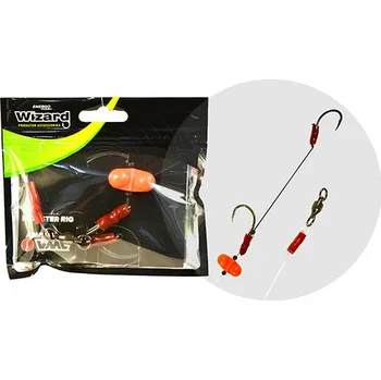 Rybářský háček Wizard Sumcový návazec Monster Surface Livebait Double Monobraid Rig 6/0+8/0 Specimen