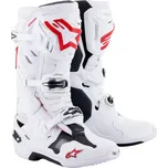 Boty tech 10 supervented, alpinestars, perforované (bílá/červená/černá, vel. 42)