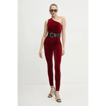 Dámský overall Velurová kombinéza Guess BAILEY W5RD71.KCM62 burgundské 93X, vel. S