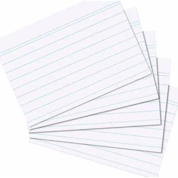 Pexeso Herlitz Herlitz Karteikarte A6 linirt weiß 100er Packung
