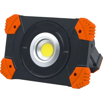 Solight WM-10W-RE LED reflektor 10W, přenosný, nabíjecí, 1000lm, oranžovo-černý