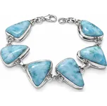 Stříbrný náramek s larimarem Nera