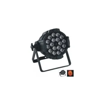 Reflektor LED PAR 18x 10 W 5-in-1 RGBWA (bílá+amber) 45°, DMX