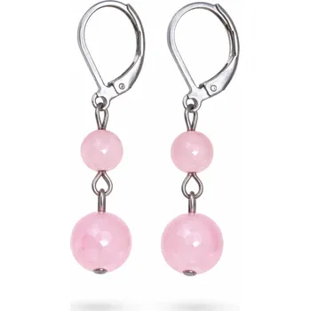 Náušnice Ocelové náušnice s růženínem Rosella