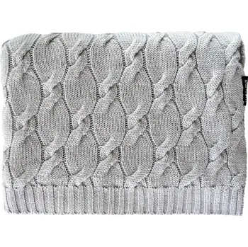 Dětské zboží Lullalove Deka z vlny Merino XL, 180x120 cm - PREMIUM - Šedá