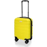 AVANCEA Skořepinový cestovní kufr DE2708 žlutý XS 47x31x21 cm