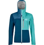 Dámská bunda Ortovox 3L ORTLER JACKET - petrolejová S