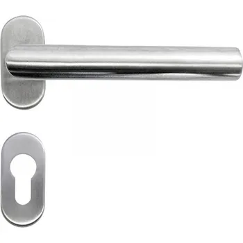 Dveřní kování Profilové nerezové kování Metro-R, Klika - madlo, pravé