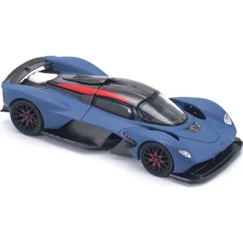 autíčko Aston Martin Valkyrie modrá 1:64 - POP RACE Aston Martin Valkyrie - kovový model