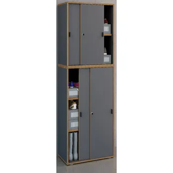 Botník VCM Botník s posuvnými dveřmi „Salia“ B60 5dílná, antracitová 496851