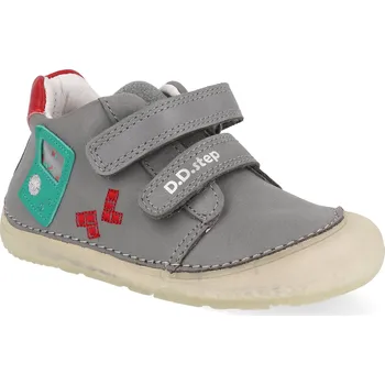 Barefoot dětské tenisky D.D.step - S073-61373A šedé Velikost: 25