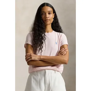 Pánské tričko Bavlněné tričko Polo Ralph Lauren 211B14605 růžová 39X, vel. M