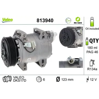 Kompresor klimatizace Kompresor, klimatizace VALEO 813940