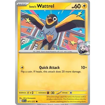 Sběratelská karetní hra Iono's Wattrel 071/217 - Ascended Heroes Typ karty: Non-Holo