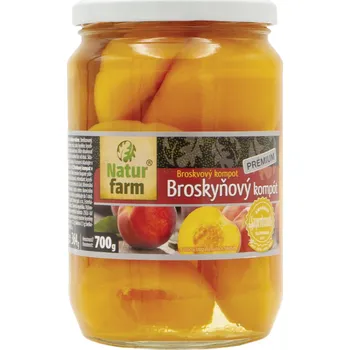 Ovoce Natur Farm Prémium broskvový kompot 700 g