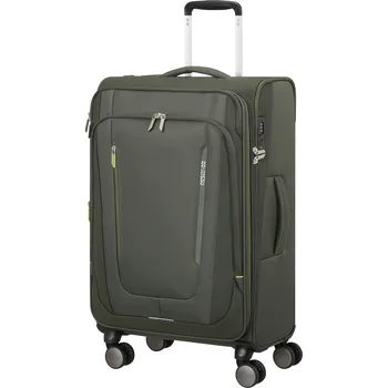 American Tourister WANDERLITE Spinner 68cm Dark Khaki Rozšiřitelný 73/81L