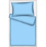 Povlečení hladká bavlna LUX UNI - sv. modré 140x200+70x90