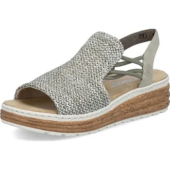 Dámské sandále Dámské sandály RIEKER 62741-52 zelená S6 43