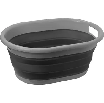 Koš na prádlo Skládací koš na prádlo BRUNNER Lotus Barva: Šedá