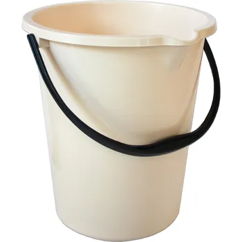 Drogerie PETRAplast Plastové vědro 12 l s výlevkou do domácnosti Barva: Krémová