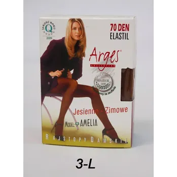 Dámské punčochy Dámské punčochové kalhoty Amelia 70 den - Arges černá 3-L