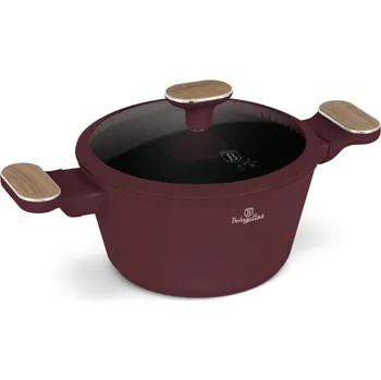 BERLINGERHAUS Kastrol s titanovým povrchem a poklicí 20 cm Leonardo Nordic Collection BH-8300