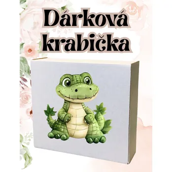 Krabička na výslužku krabička s potiskem Krabička, s potiskem, KROKODÝL, 17,3x16x5,3 cm, 1 kus