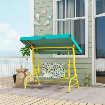 Dětská houpačka Zahradní dětská houpačka Hollywood | zelená