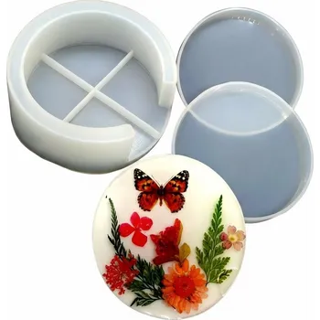 Silikonové formy – sada podtácků se stojánkem