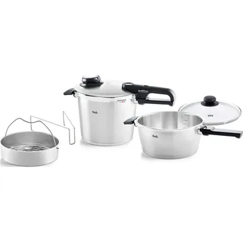 Tlakový hrnec Sada tlakových hrnců VITAVIT PREMIUM Fissler 6,0 l + 3,5 l
