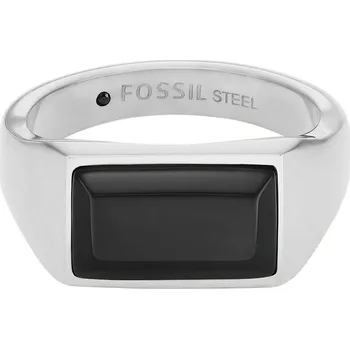 Prsten Fossil Moderní pánský prsten z oceli All Stacked Up JF04603040 65 mm + 2 měsíce na vrácení zboží