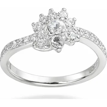 Prsten Stříbrný prsten s motivem korunky se zirkony Daphne - 49