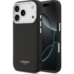 Lacoste PU Leather Champs Elysees MagSafe Zadní Kryt-Černá / iPhone 17 Pro