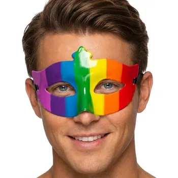 Karnevalová maska Škraboška maska duhová