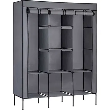 Šatní skříň Massido 680100 Velká textilní skříň, 45 × 130 × 175 cm, tmavě šedá