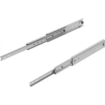 Nábytkové kování Teleskopické lišty, ocelové, pro boční montáž, extra výsuv, nosnost do 160 kg K1718.1100