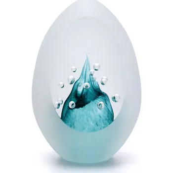 Artcristal Bohemia Broušené těžítko - dekor 02 Barva: Tyrkysová, Výška: 7 cm