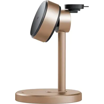 Mcdodo - Bezdrátová nabíjecí stanice Black Swan Series (CH-2463) - magnetická, pro iPhone/iWatch/Earbuds, 22,5 W, Qi2 - zlatá