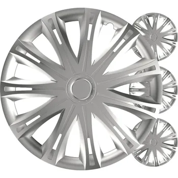 Poklice na kolo Ozdobné kryty kol, poklice Spark 15” stříbrná sada 4ks COLOR BOX