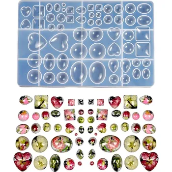 Silikonová forma – 58 druhů kabošonů